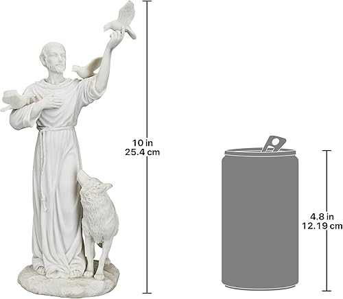 Miniatura 5 de Design Toscano Estatua de resina de mármol unida de San Francisco y amigos del bosque