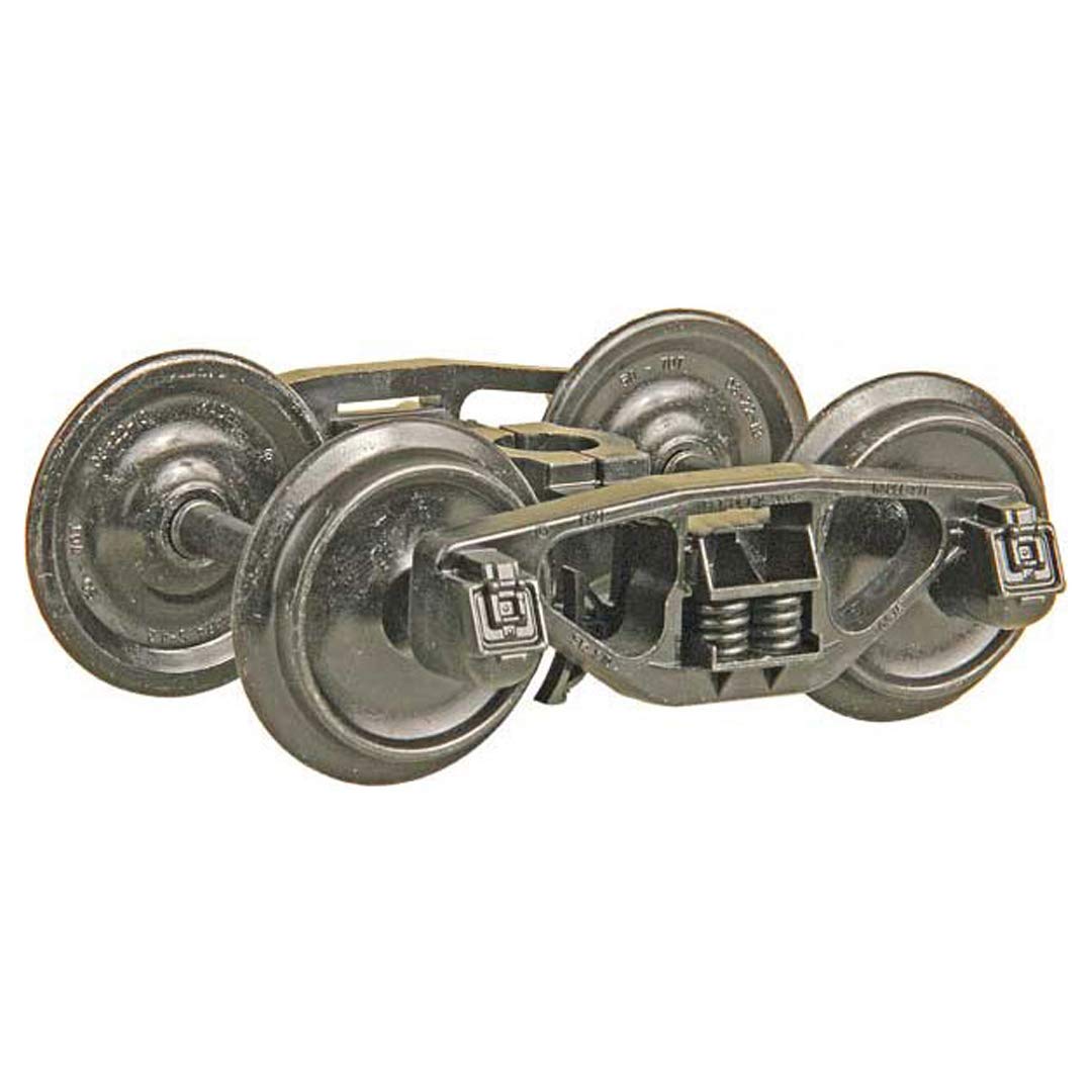 A.S.F.(R) Bettendorf 50-Ton Fully Sprung Metal Trucks -- 33 Smooth Back All Metal Non-Magnetic Wheels