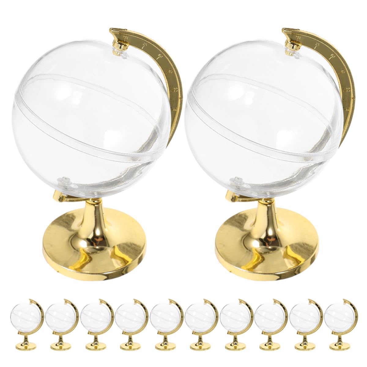 Homoyoyo Lot de 20 Boîtes à Dragées de Globe Doré Petites Boîtes à Bonbons pour Mariage et Shower Contenants Décoratifs à Remplir Rangement Pratique pour Présents d'Invités