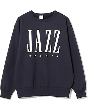 Jazz　Sports　クルーネック　スウェット　トレーナー　ネイビー Amazon.co.jp: [ビームスティー] スウェット JAZZY SPORT 別注