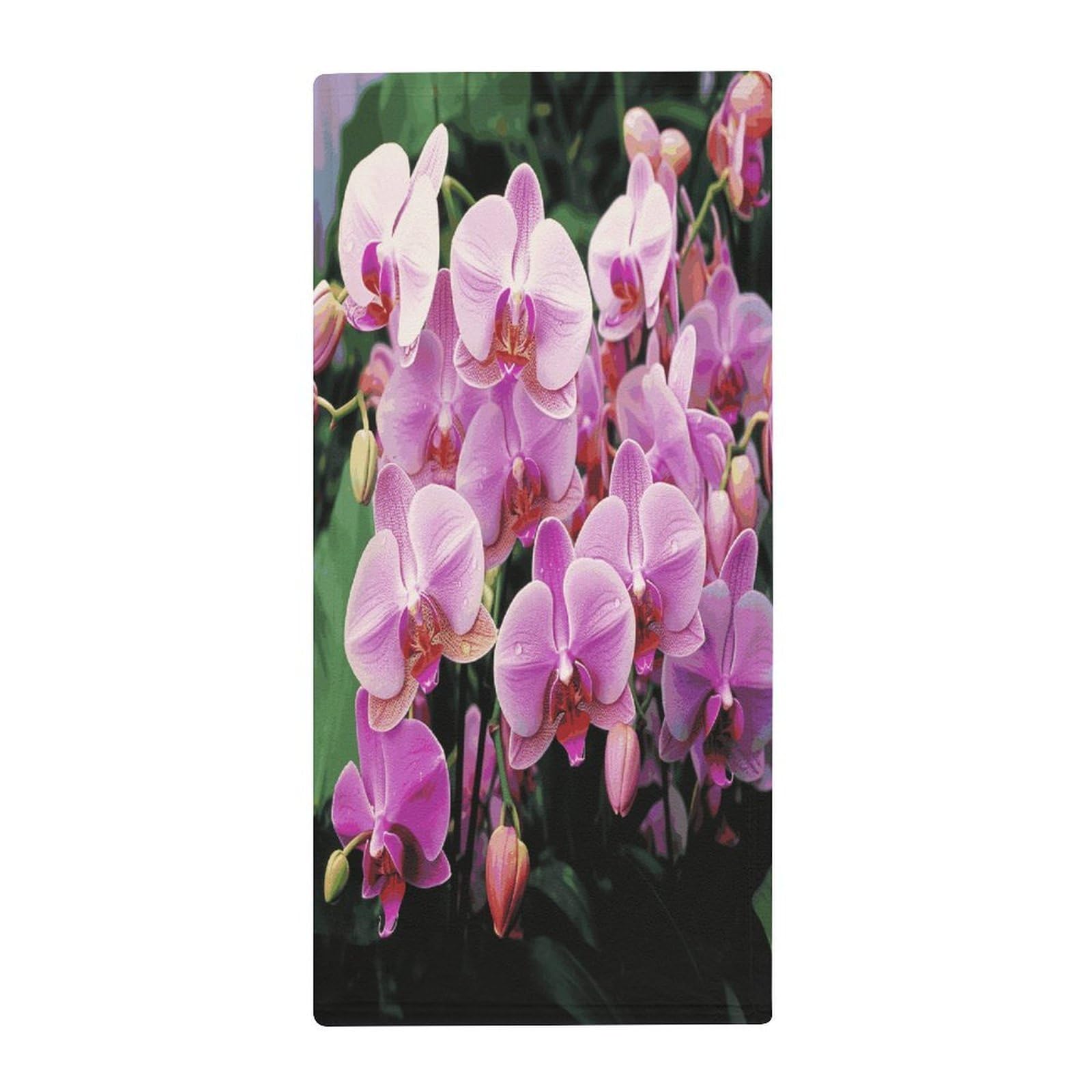 Fekiloot Style Orchids Towels For Bathroom, Bath Towels 13.8 X 28.7 Inch, Hand Towel Multipurpose Use As Bath Fitness, Bathroom, Shower, Sports, Yoga Towel