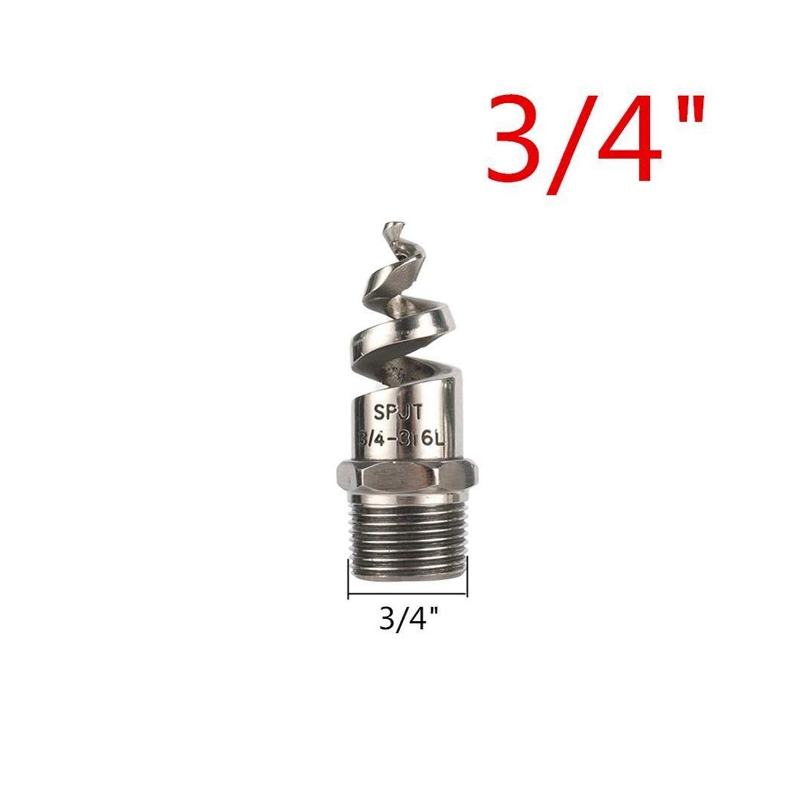 Boquilla espiral cónica de acero inoxidable 120 grados | Riego multicolor de varios tamaños: jardines, céspedes y plantas en macetas(Red)