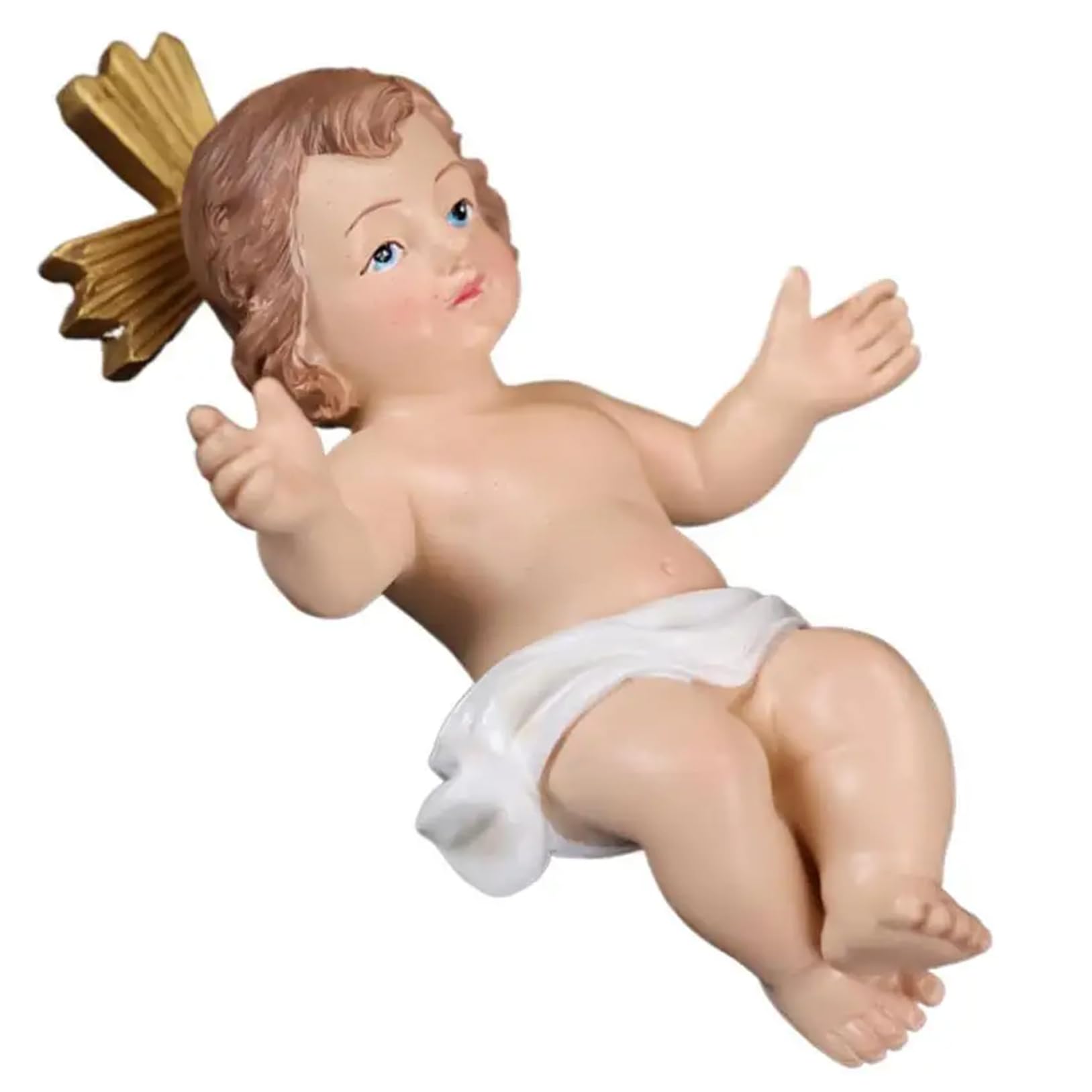 Wedhapy Baby Jesus Figurine Baby Jesus Figure Mini Resin Saint Figurine with Clear Details Religious for Home, Office and Church Decor, Style 1