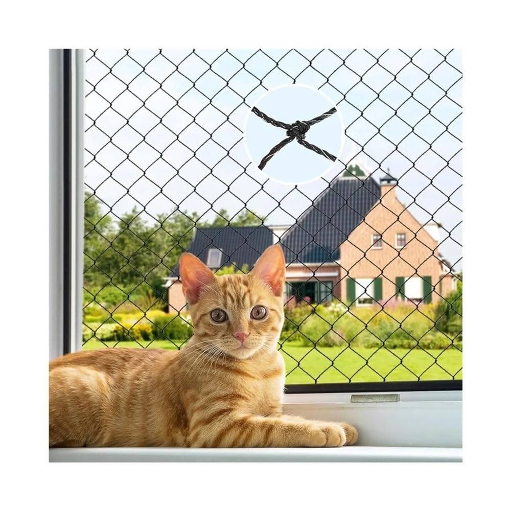 Rete da balcone for animali domestici, rete anticaduta resistente alle | Cavo in acciaio inossidabile rinforzato(3x6m)
