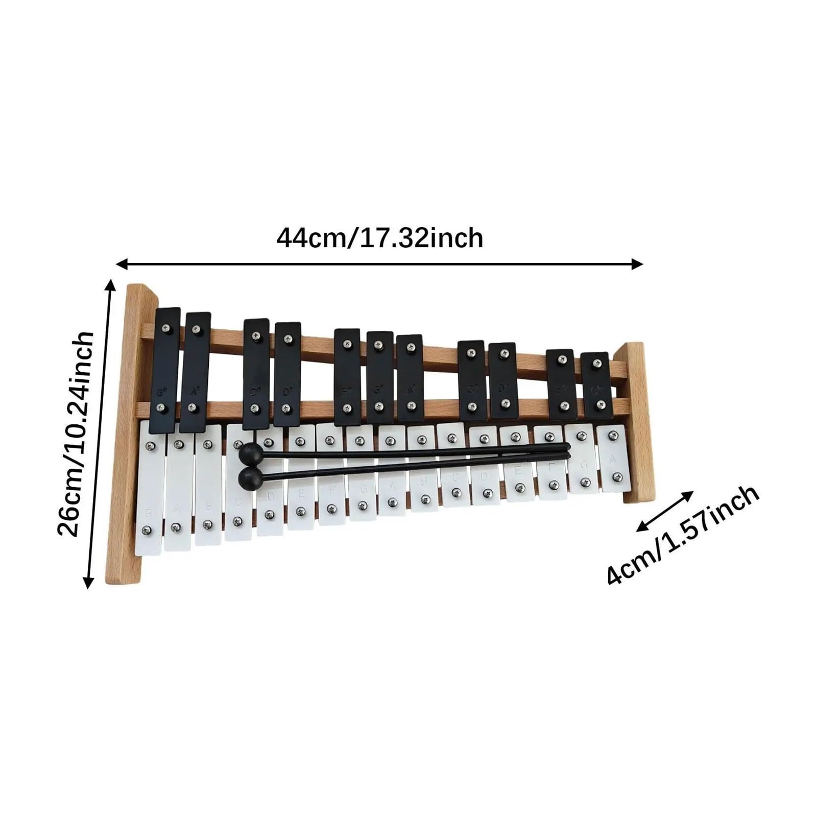 27 Notes Glockenspiel Xylophone | Musica for percussioni manuali for abilità motorie