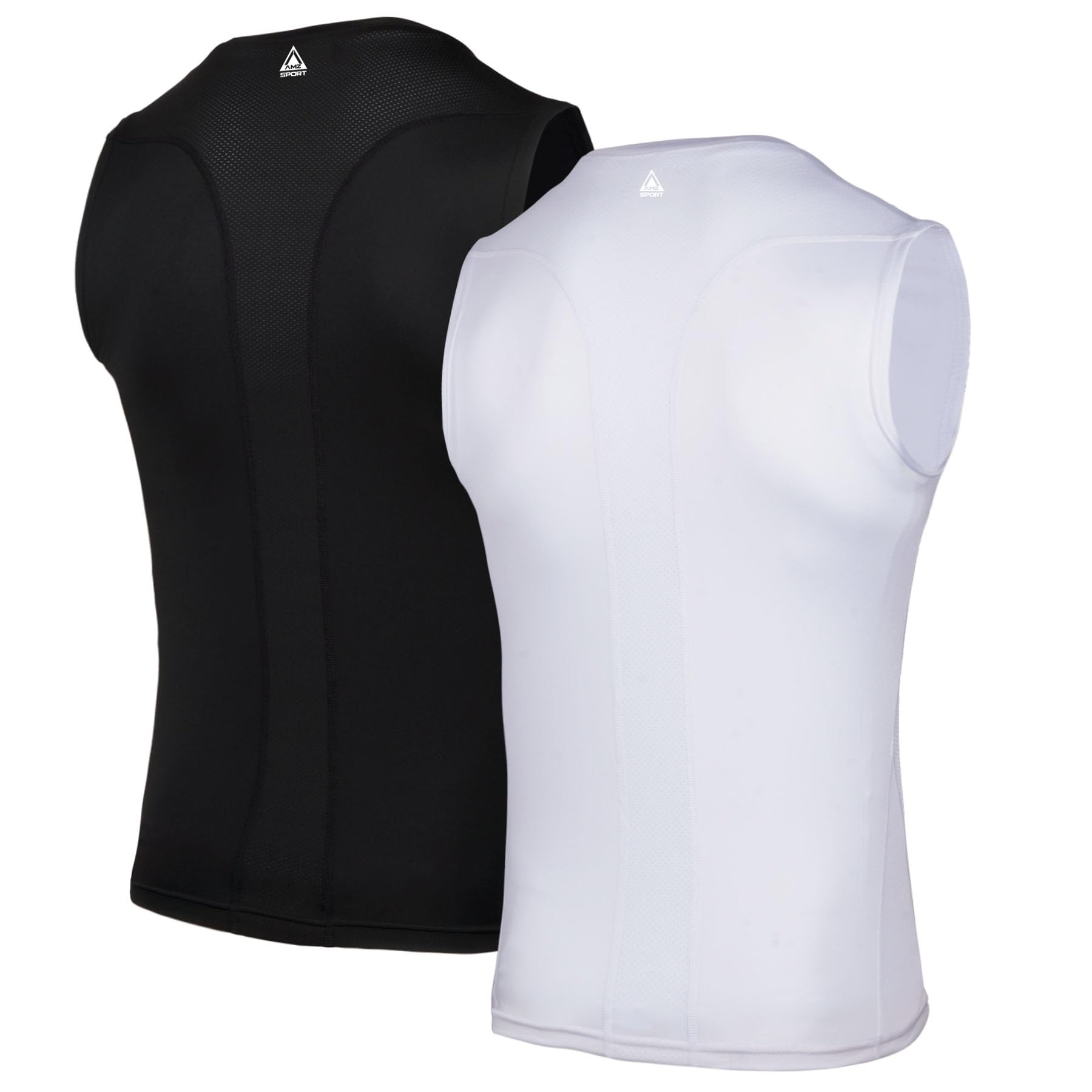 AMZSPORT Tank Top męska koszulka kompresyjna, bez rękawów, koszulka funkcyjna, oddychająca koszulka do biegania
