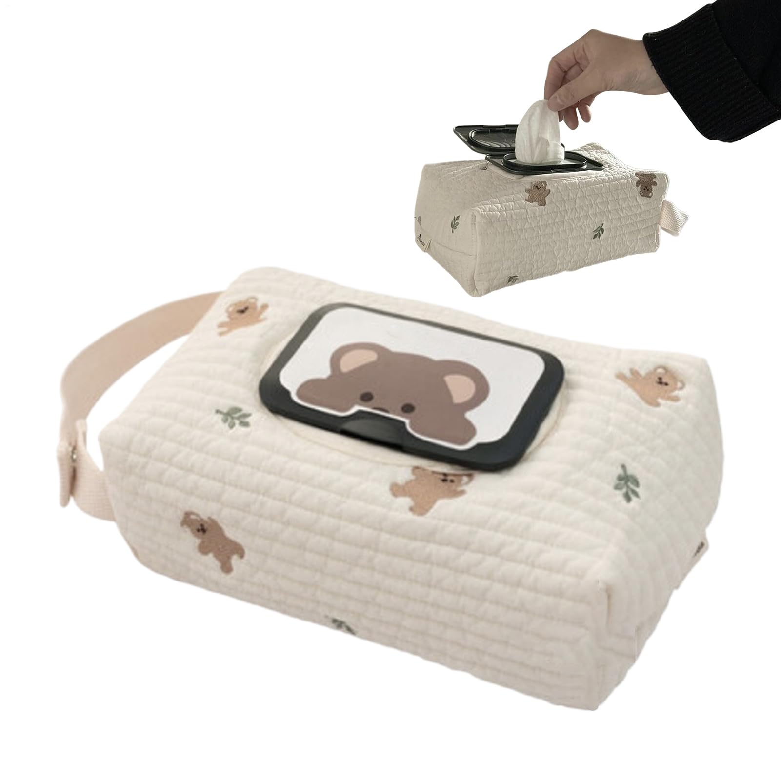Baby Wipes Travel Case | Baby Wet Wipe Pouch Dispenser | Reusable Baby Strollers Wet Wipes Organisers Bag | Refillable Travel Wet Wipe Pouch Holders for Baby and Adults