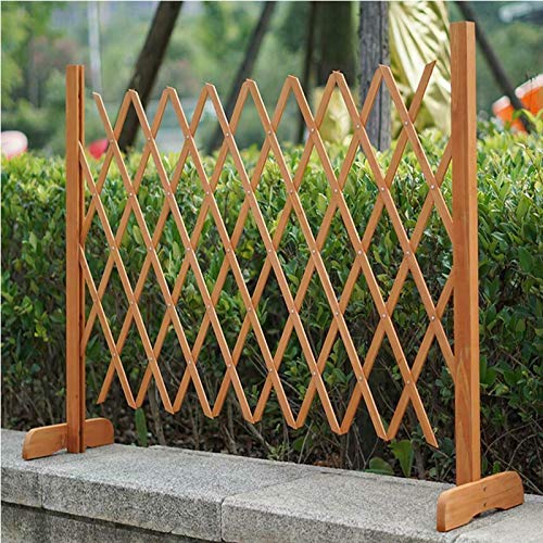 Gr8 Garden Expanding Portable Fence Wooden Screen Gate Trellis Style Freestanding Kids Safety Dog...