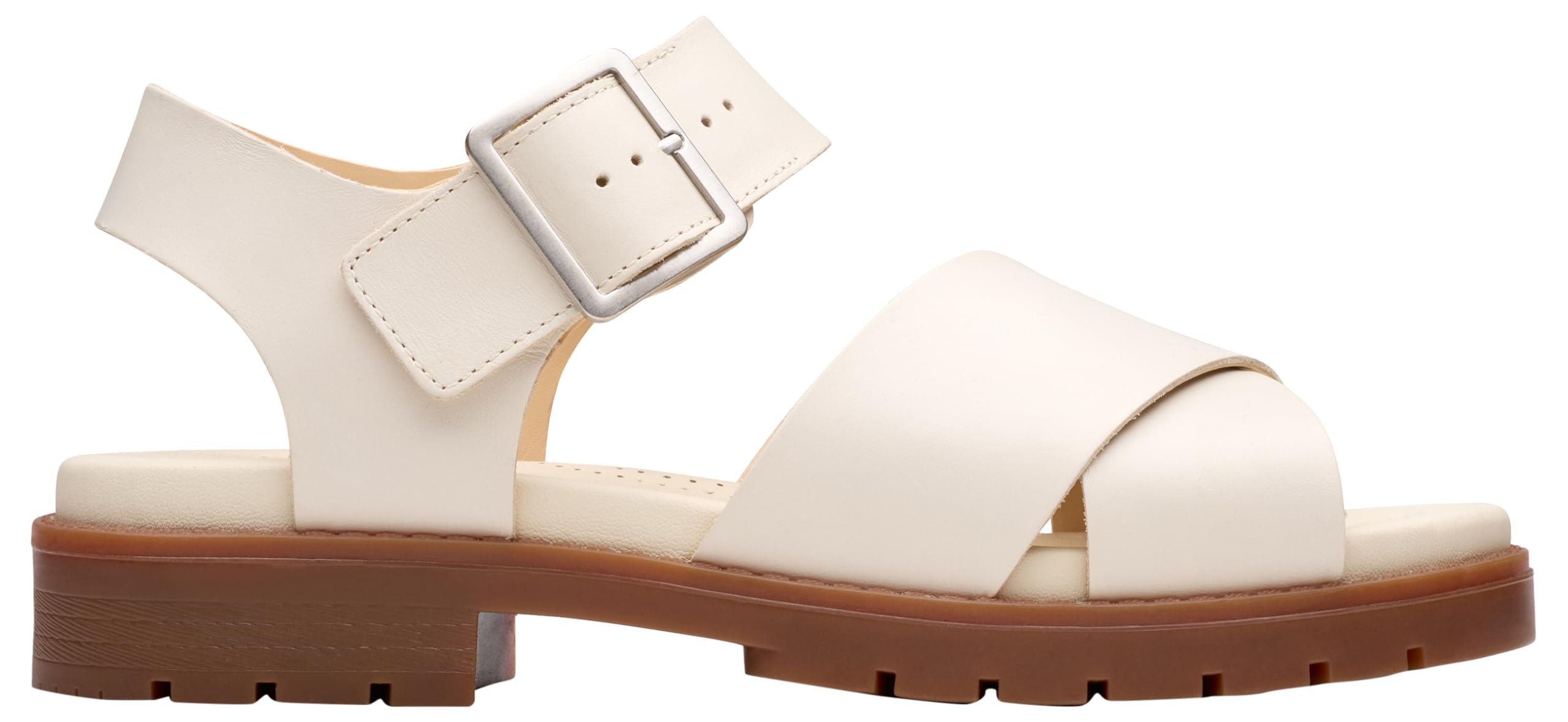 Clarks Orinoco Cross Womens Cream Leather, 6.5