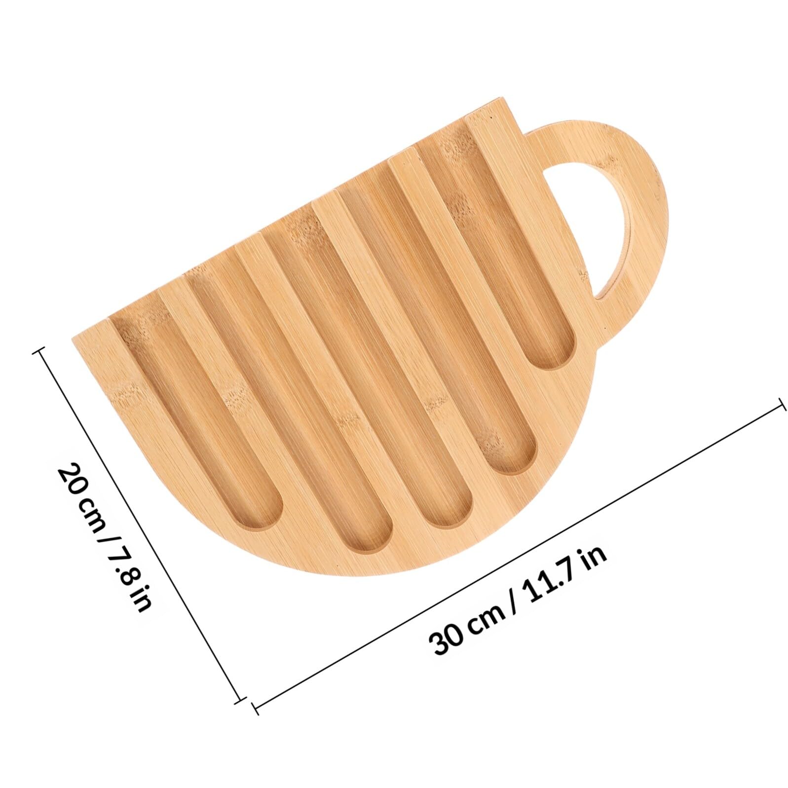 Sewroro Organizador Vertical para Cápsulas de Café Diseño Creativo en Forma de Taza, Soporte de Madera Resistente Beige para Estación de Café en Casa