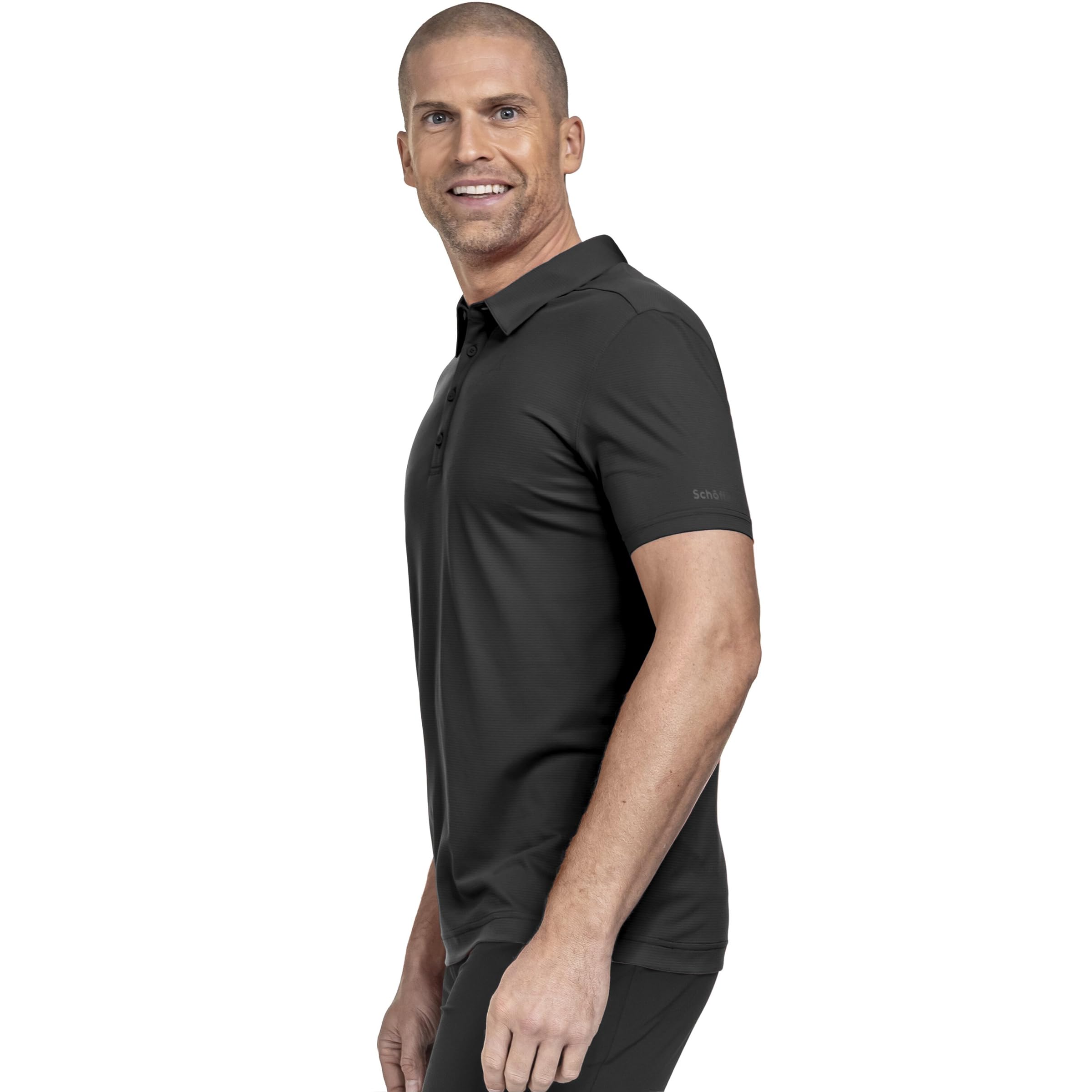 Schöffel Herren CIRC Polo Shirt Tauron M, kreislauffähiges Wandershirt, schnell trocknendes, leichtes Poloshirt mit fast 100 % Recyclingfähigkeit