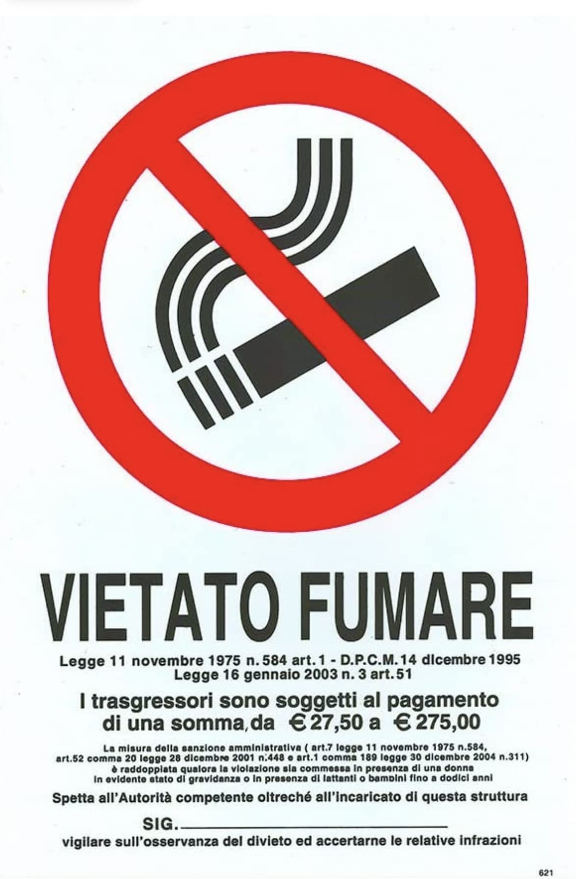 Cartello Vietato Fumare Adesivo In Acciaio Inox 5x20cm Rd707021 84544435