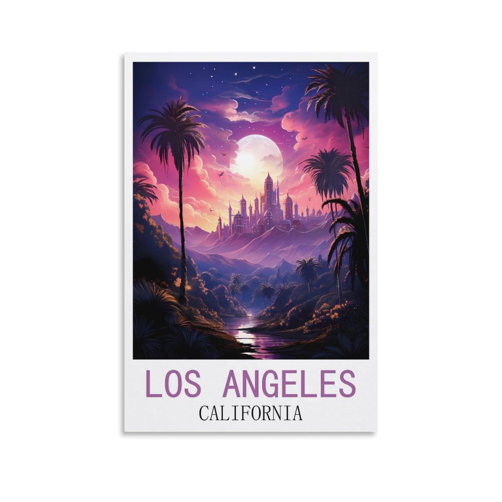 Metal Tin Sign Plaque Poster,Los Angeles Californias,Personalized Vintage Style Retro Tin Sign Custom Sign for Wall Outdoor, Indoor, Street, Office 30x40cm
