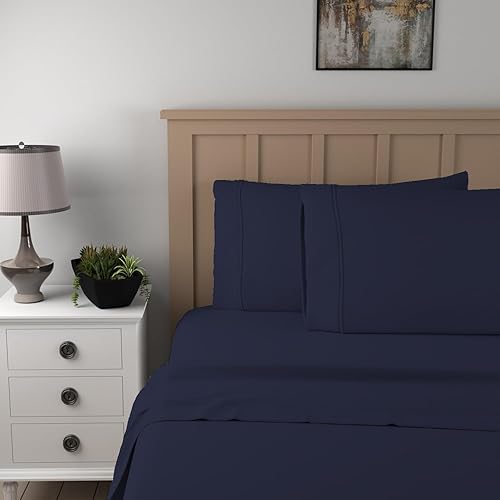 Miniatura 3 de Color Sense Sábanas de lujo de secado rápido para cama individual XL, cepilladas para mayor suavidad, juego de sábanas ligeras de 3 piezas para