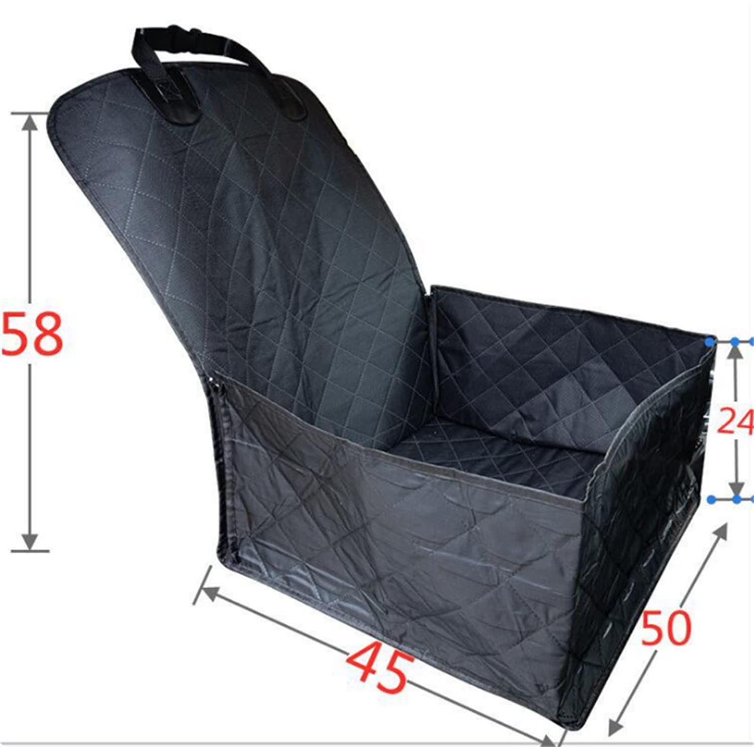 WANGCL Hunde Sitzbezug Einzel Wasserdicht Auto Booster für Hunde Haustier Autobedarf Pet Booster Sitz für Rücksitz 2 in 1 Vordersitz Matte Booster Sitz