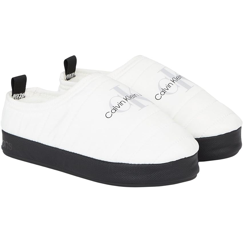 Immagine del prodotto Calvin Klein Jeans Pantofole Donna Slipper Calde, Bianco (Bright White/Black), 38 EU