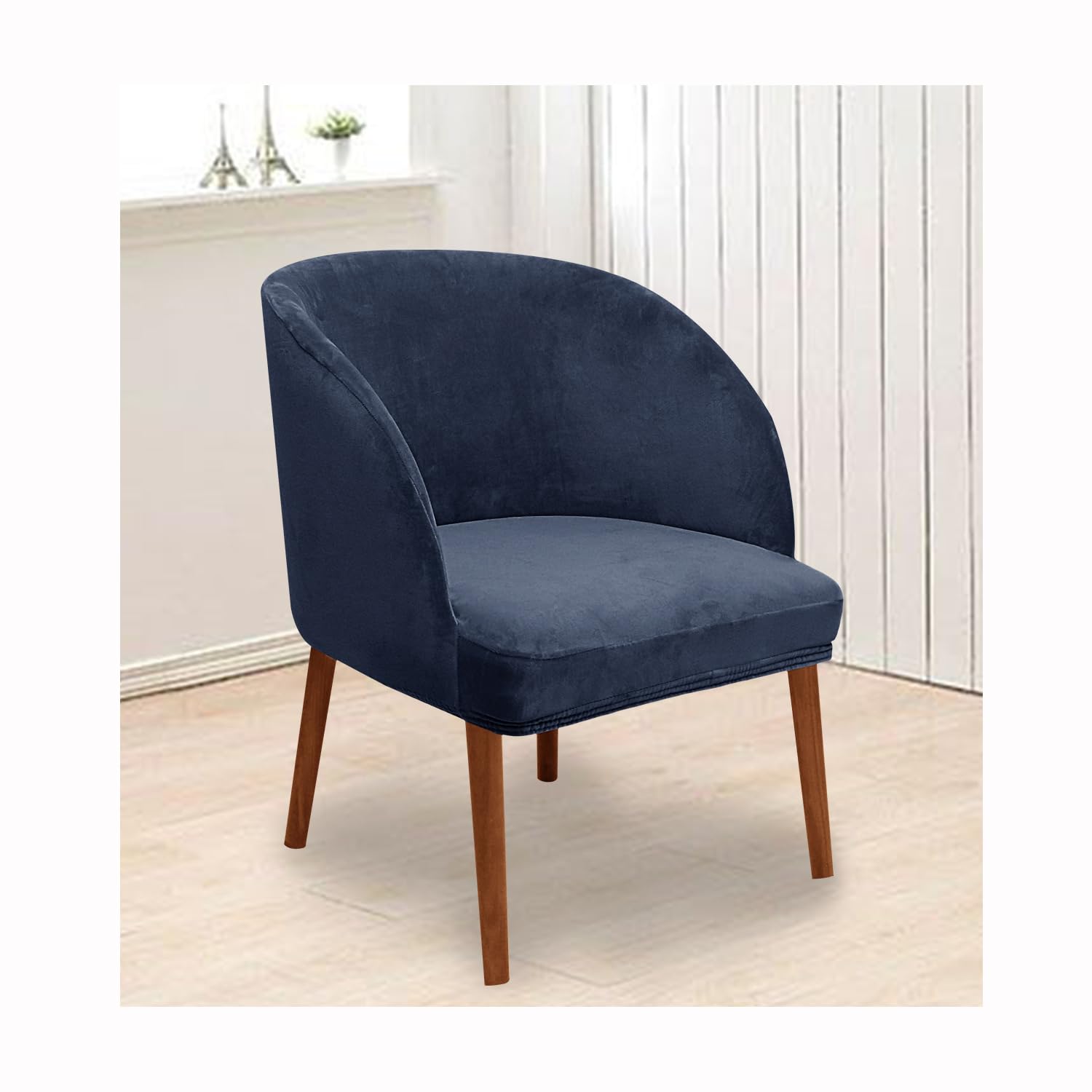 Lot de 4 housses de chaise de salle à manger en velours extensible avec accoudoirs, protecteurs de sièges pivotants pour la maison, le bureau, la cuisine