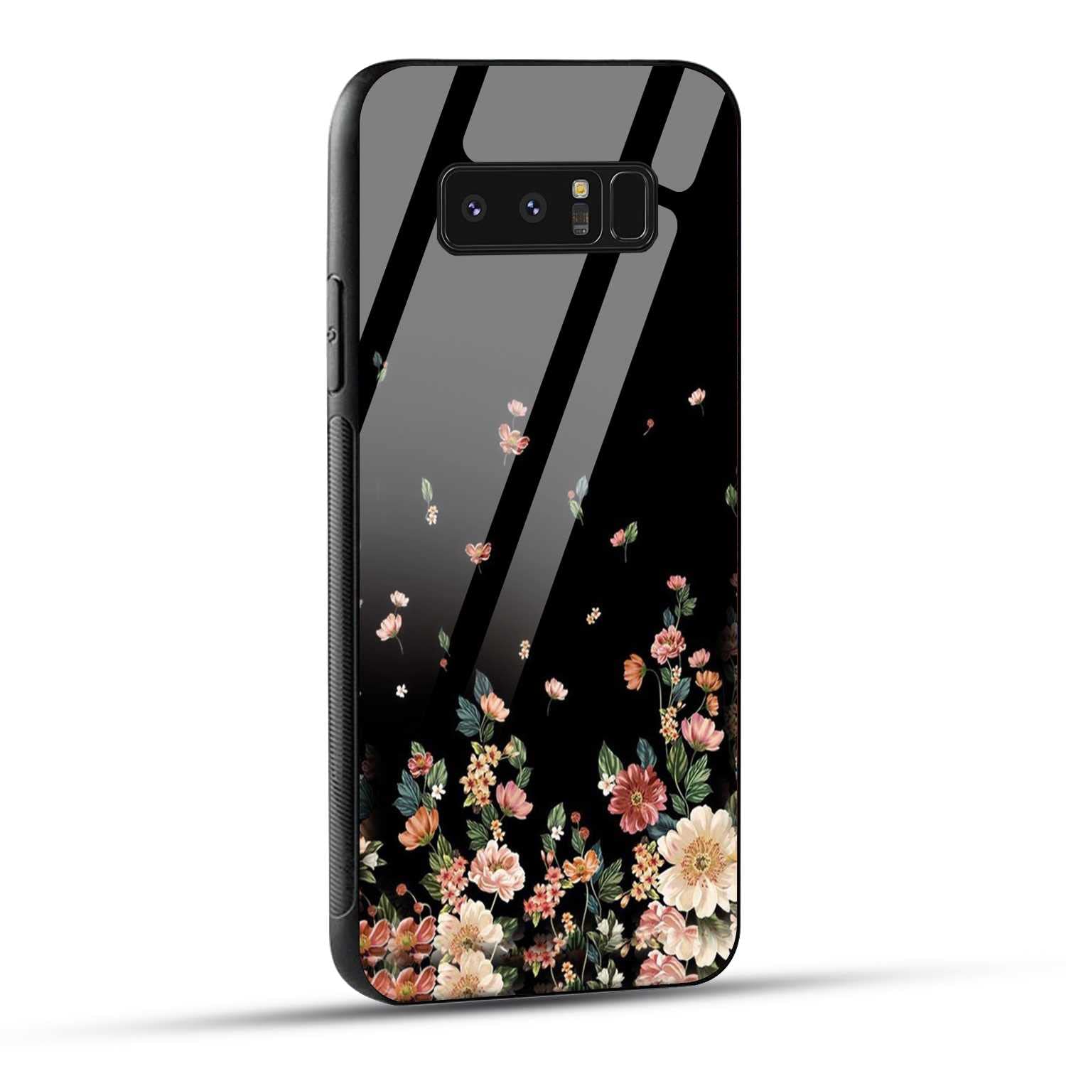 NDCOM for Samsung Note 8 Back Cover | Protective Case for Samsung Galaxy Note 8 | Samsung Galaxy Note 8 Back Cover | Flowers Girly Printed Metal Case