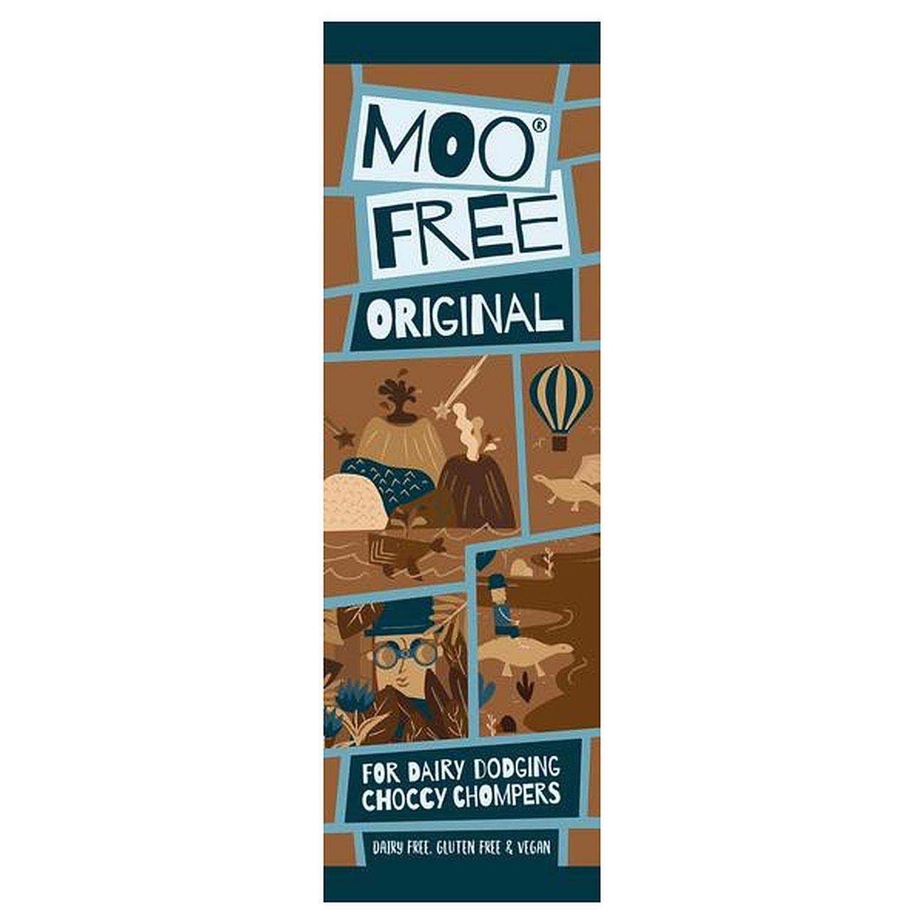 15 x Moo Free Natural Original Milk Chocolate Dairy Free & Vegan Mini Bar 0.71 oz