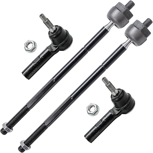 Miniatura 54 de Detroit Axle - Barras de acoplamiento delanteras 4WD para Dodge Dakota 2000-2004 Durango 2000-2003 2 extremos de barra de acoplamiento internos 2