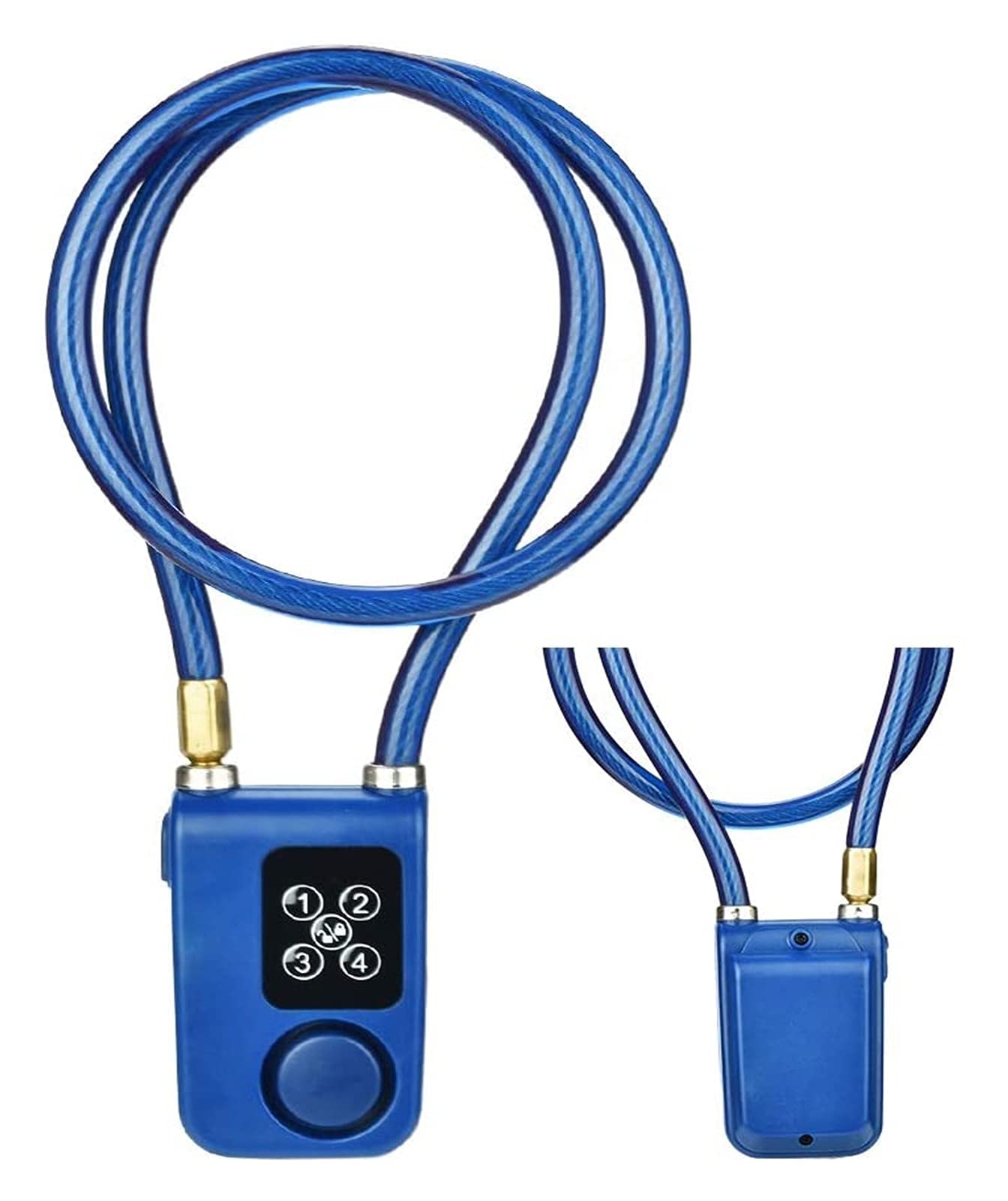 Candados for equipaje, candado, de cadena antirrobo, alarma seguridad inteligente sin llave, contraseña 4 dígitos, combinación impermeable