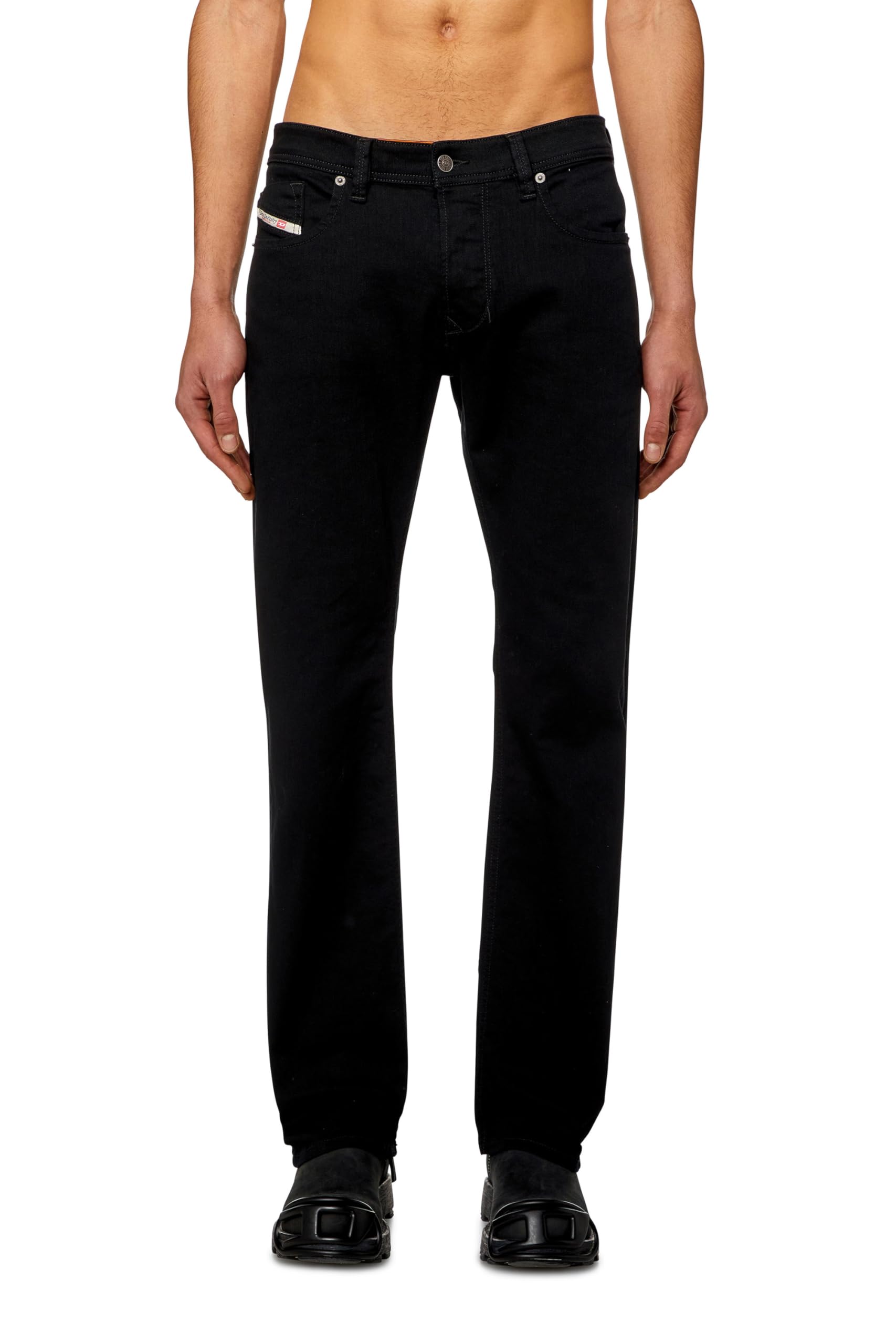 Diesel Men's Black Regular Jeans Low Waist 1985 Larkee, /Dark Grey, Button Fly Size 36