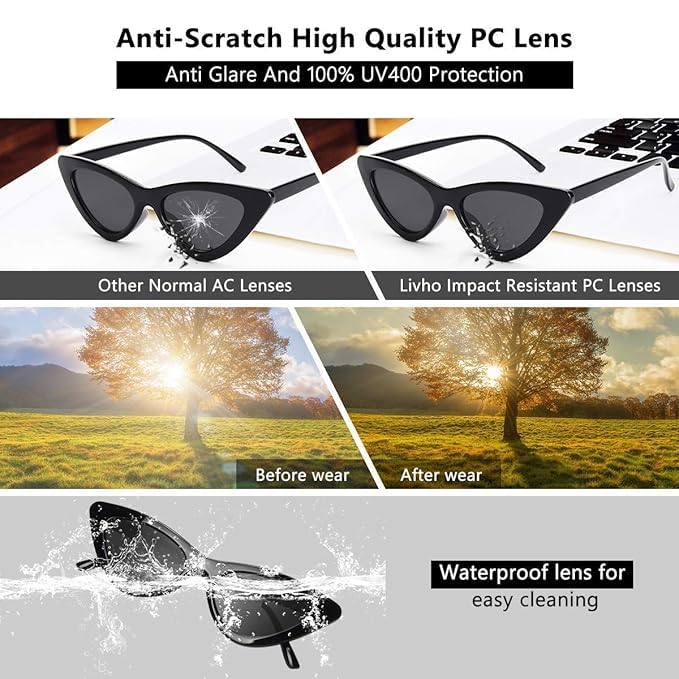 Image of Black Jones | Full Rim Cat Eye Sunglasses | 100% UV Protected | Black Frame & Black Lens | Women | Medium |