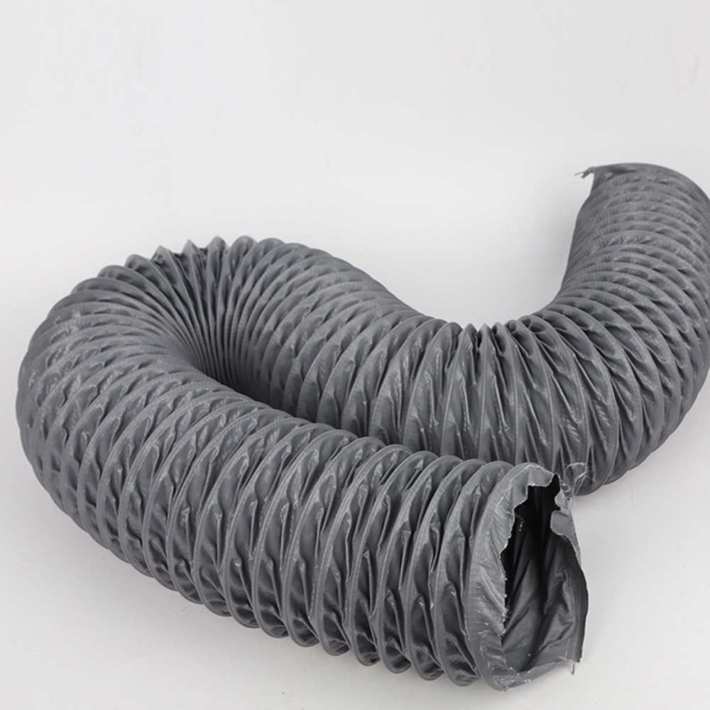Tubo flessibile in nylon ignifugo per condotto dell'aria da 5 m/10 m, per bagno e cucina, 125 mm, per asciugatrice e soffiatore efficiente