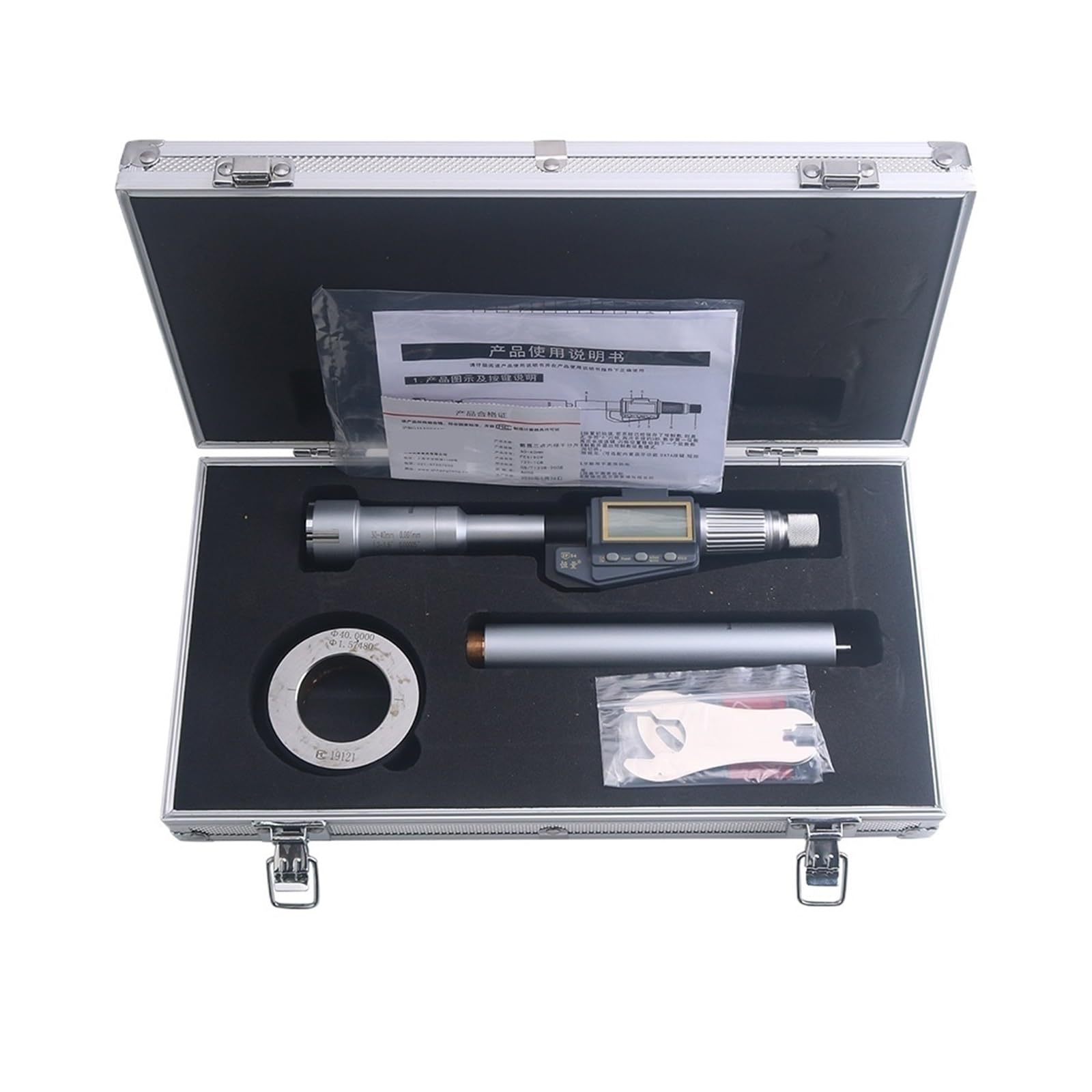 6-100mm Wysokiej Precyzji Elektroniczny Cyfrowy Wyświetlacz Trzy Pazury Punkty Mikrometr Średnica Wewnętrzna Łożyska Pomiar Otworu Wewnętrznego Testowanie średnicy(30-40mm)