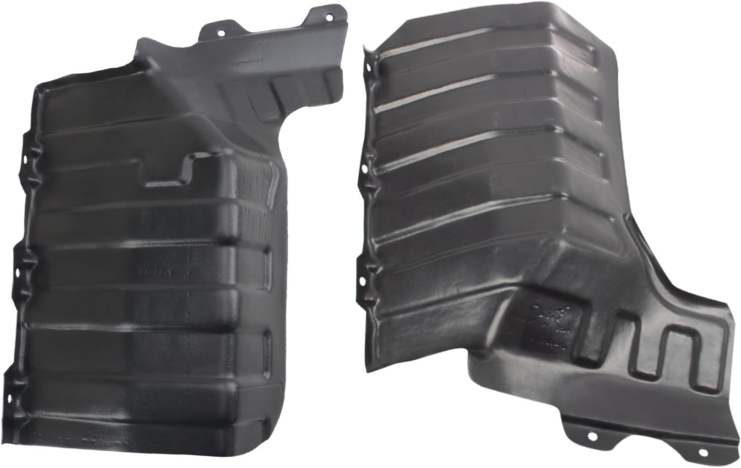 TRQ Engine Splash Shield Driver & Passenger Side Side KI1228124 KI1228125 Compatible with 2010-2011 Kia Soul