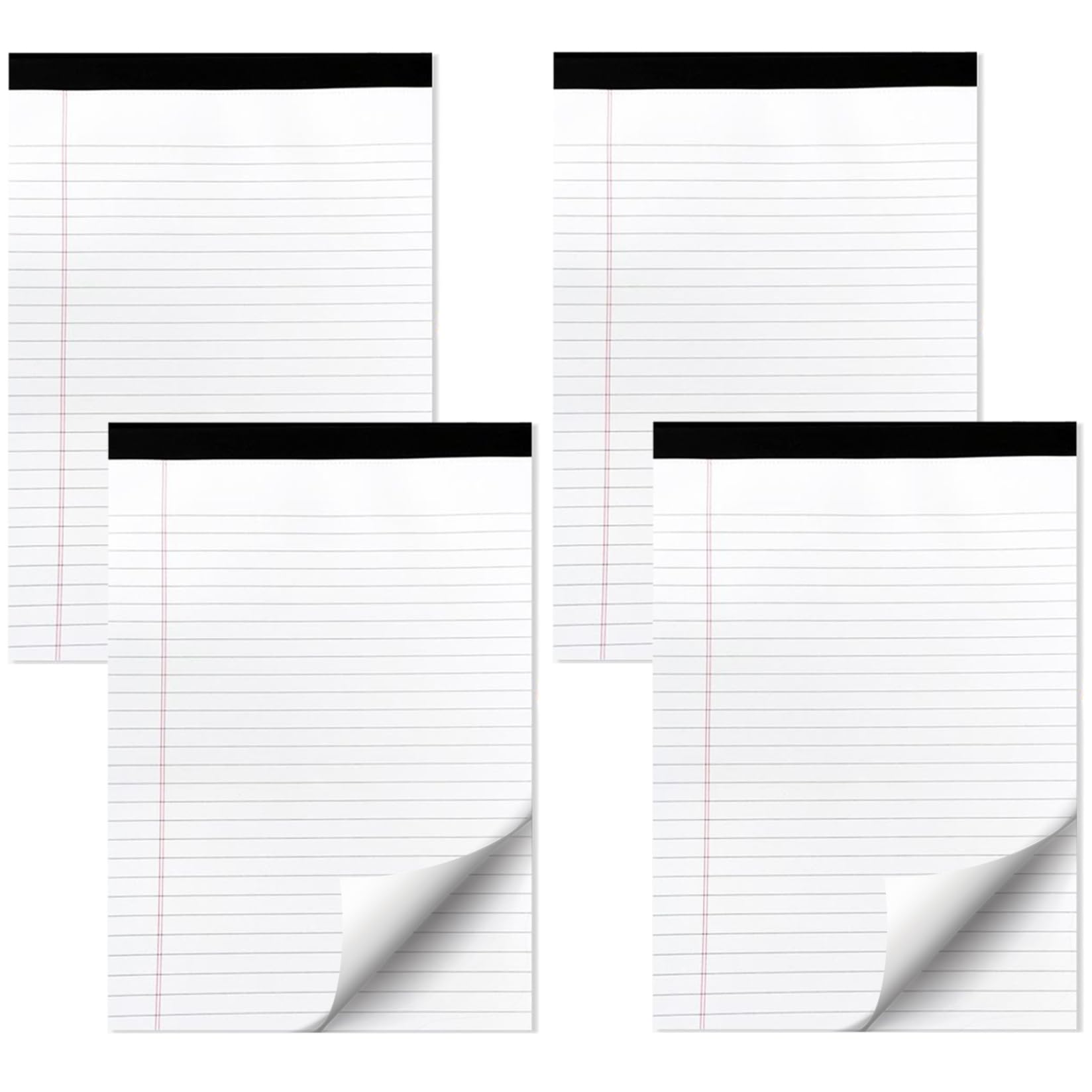 Blocs de notas arrancables de rayas con 50 hojas limpias para escribir sin interrupciones