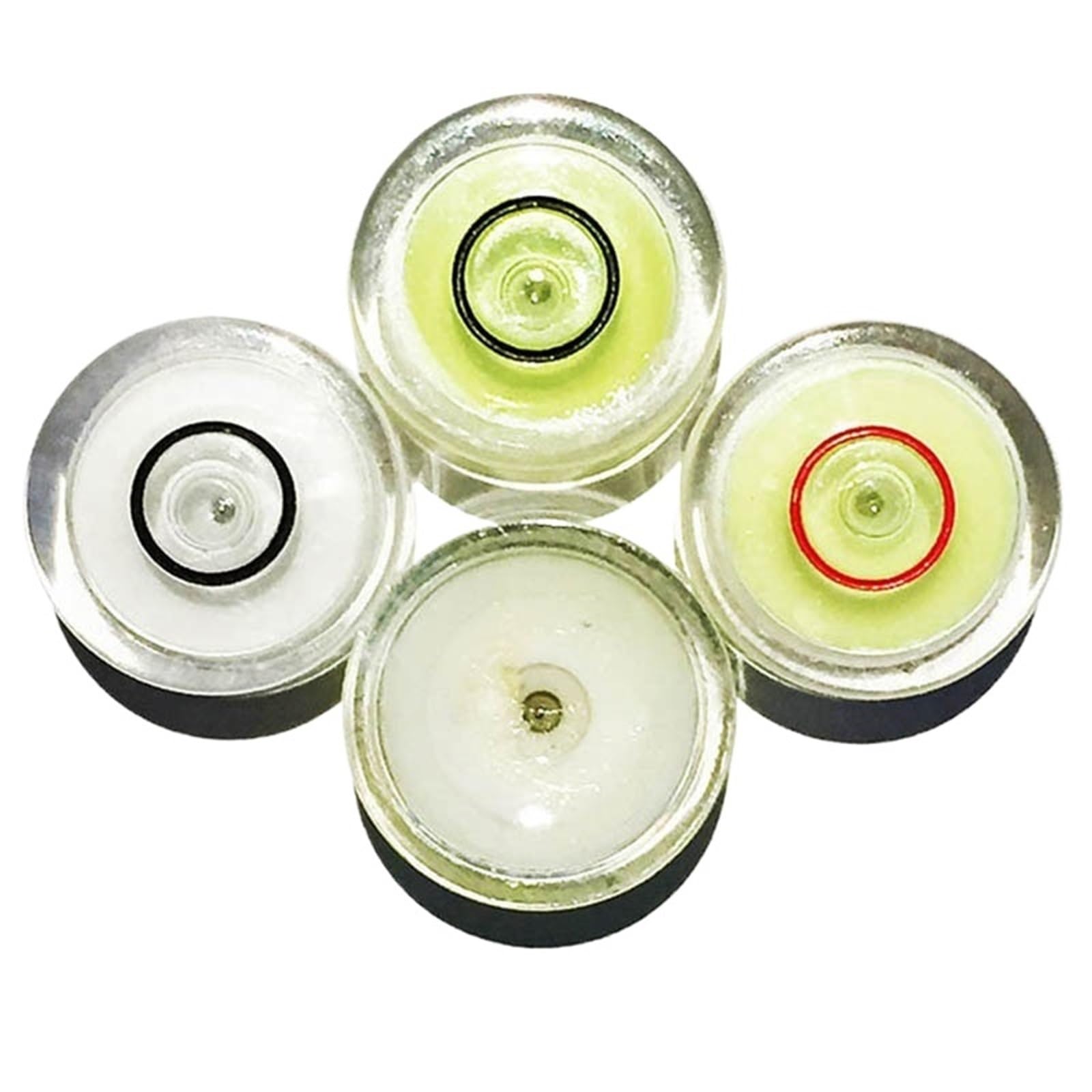 Niveau à bulle circulaire rond en plastique, 50 pièces, niveau à bulle universel Bullseye