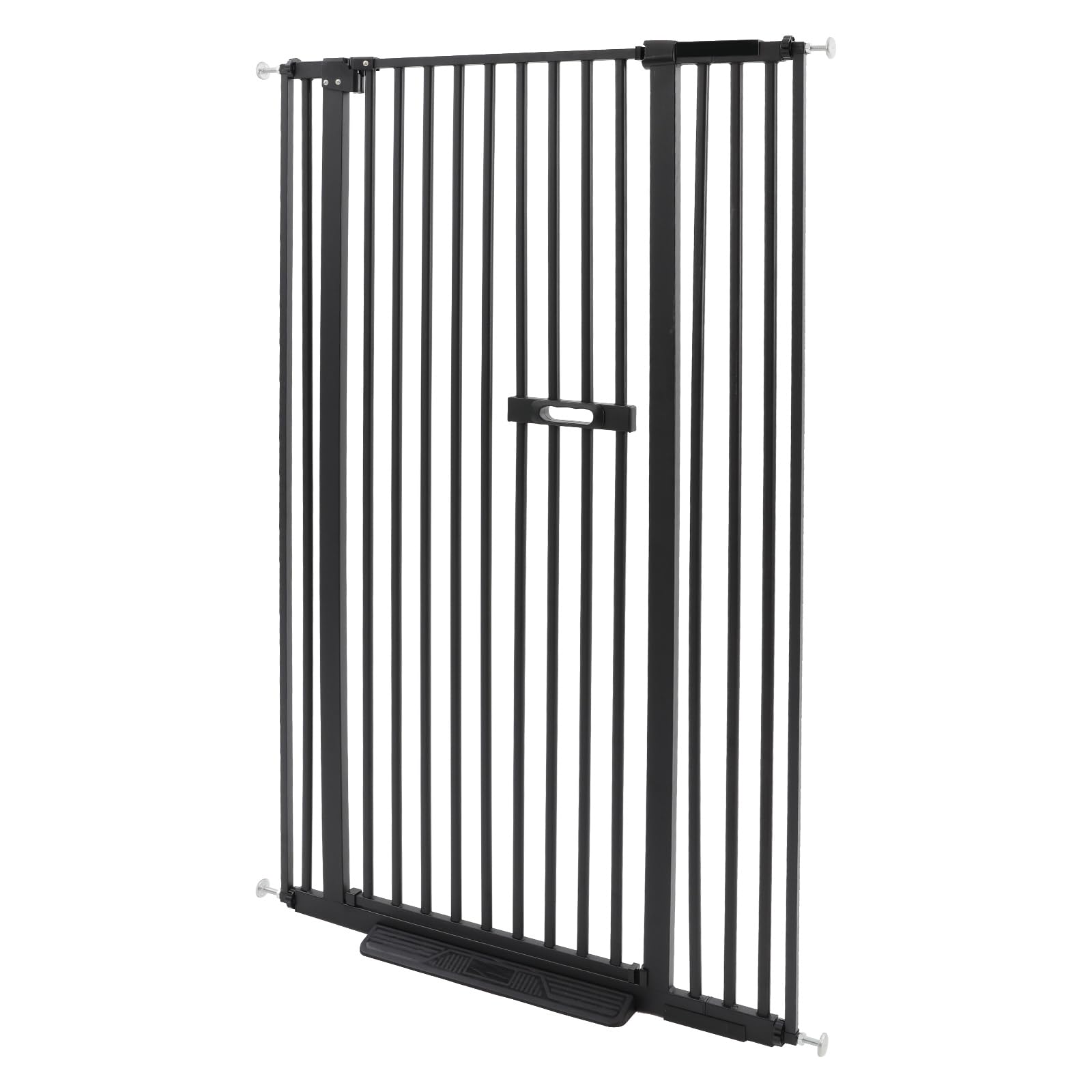 Griglia di protezione extra alta, 150 cm, per porta e scale | Chiusura automatica a 180°, regolabile in altezza, senza fori, sicuro per bambini e animali domestici, larghezza regolabile