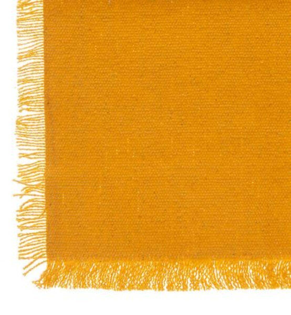 Nappe Maha ocre Atmosphera en coton pour réchauffer vos repas d'été