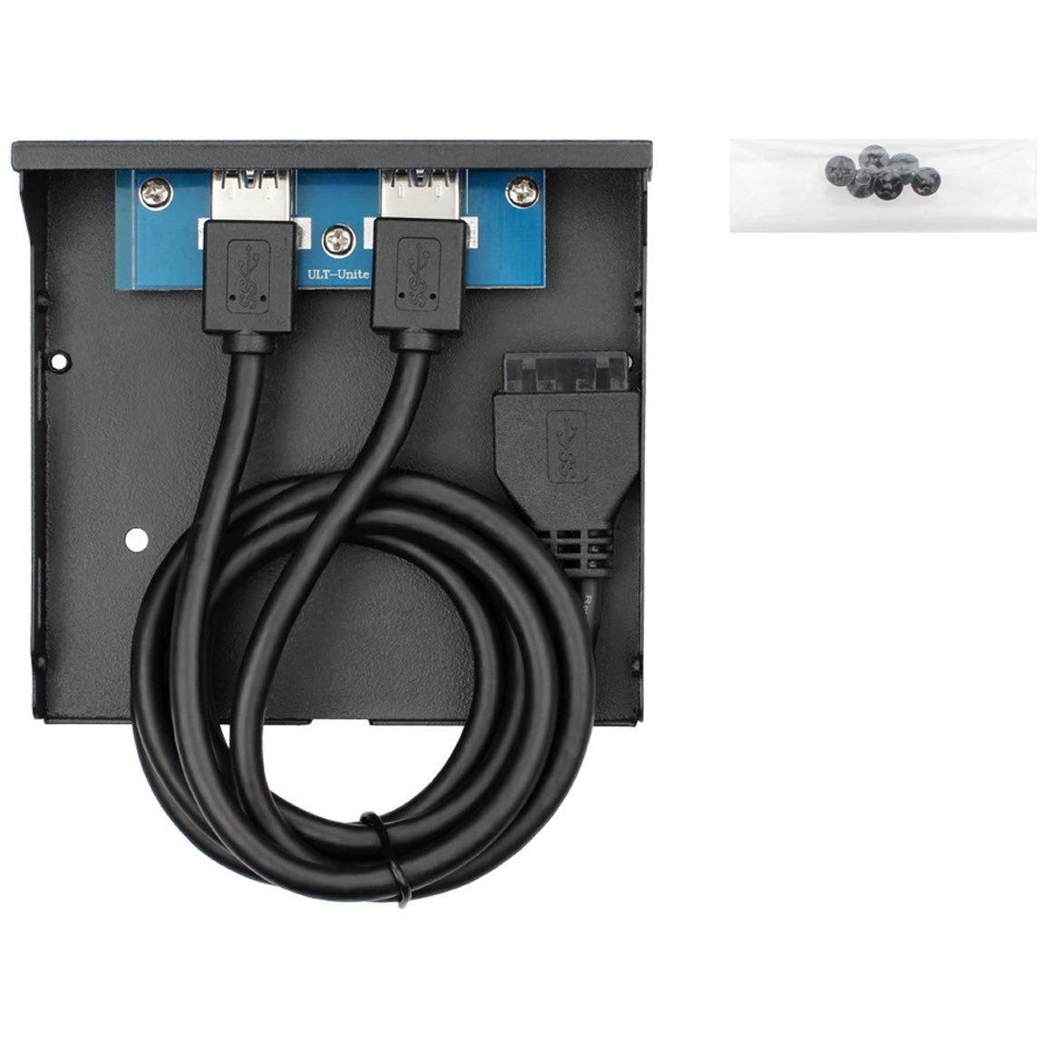 Amazon | 2ポート USB3.0フロントパネル3.5インチベイ用 2ポートUSB3.0