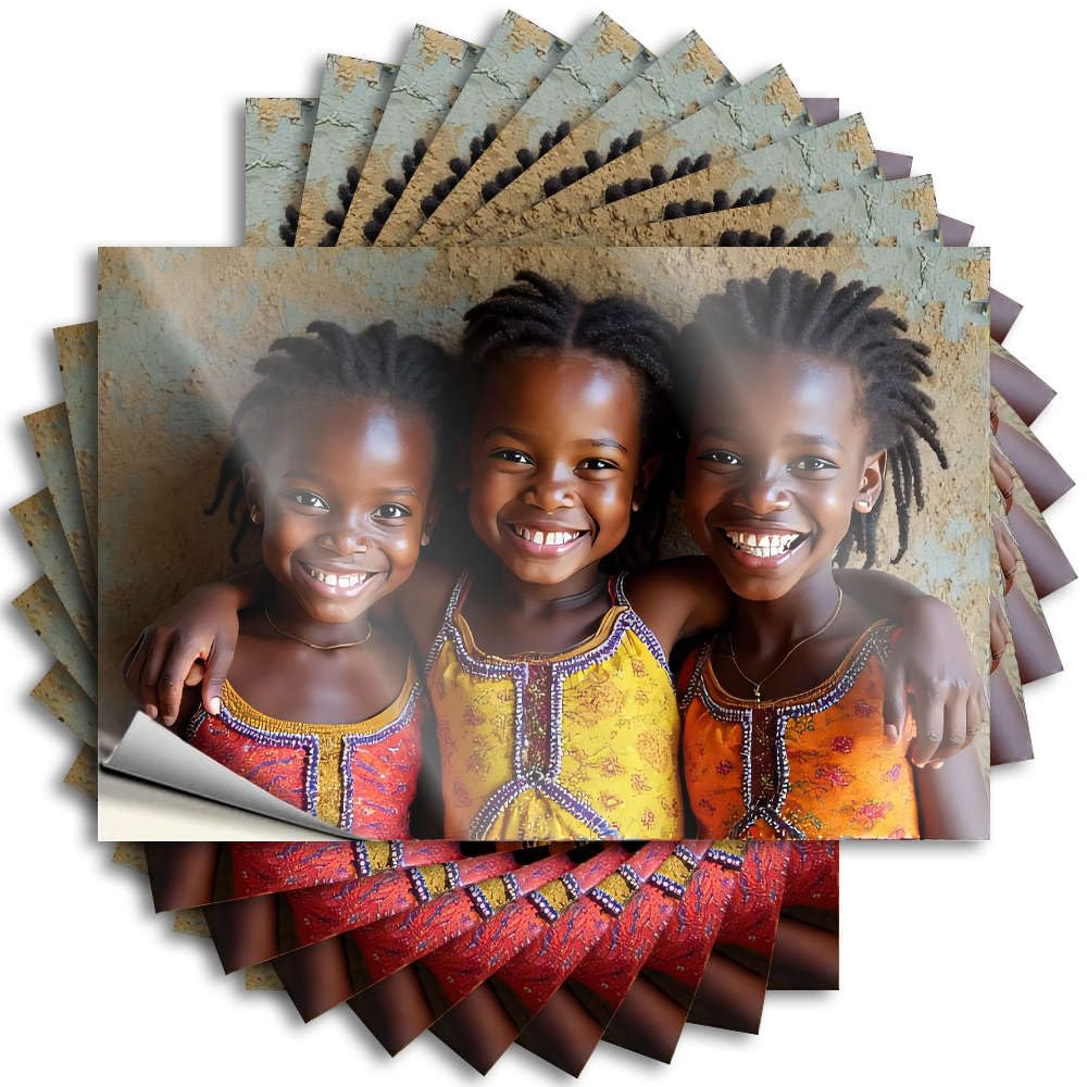 Tattoo Water Mini Three Girls in Colorful Dresses Smiling. for Darts - Basement Decor Easy Peel Removable(12X18CM)
