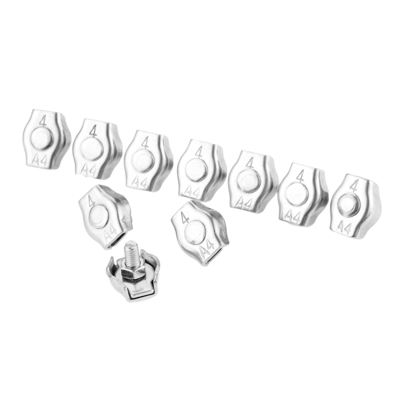 Amazon | ワイヤーロープクリップ シングルワイヤーロープクリップ 316