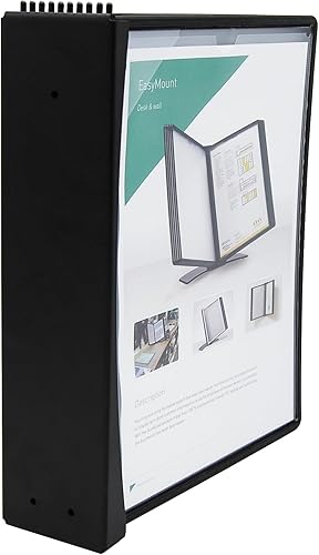 Miniatura 2 de Tarifold DJOIS - Sistema de referencia y visualización de montaje en pared, 10 bolsillos de doble cara, capacidad para 20 hojas, ABS y metal