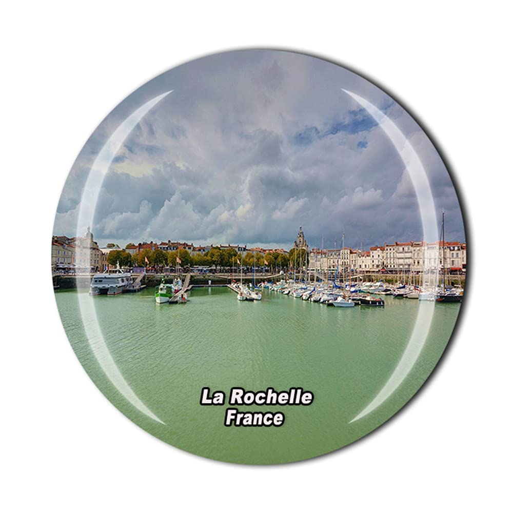 Timefly France La Rochelle Fridge Magnet Crystal Tourist Souvenir Gift Collection Refrigerator Magnetic Sticker