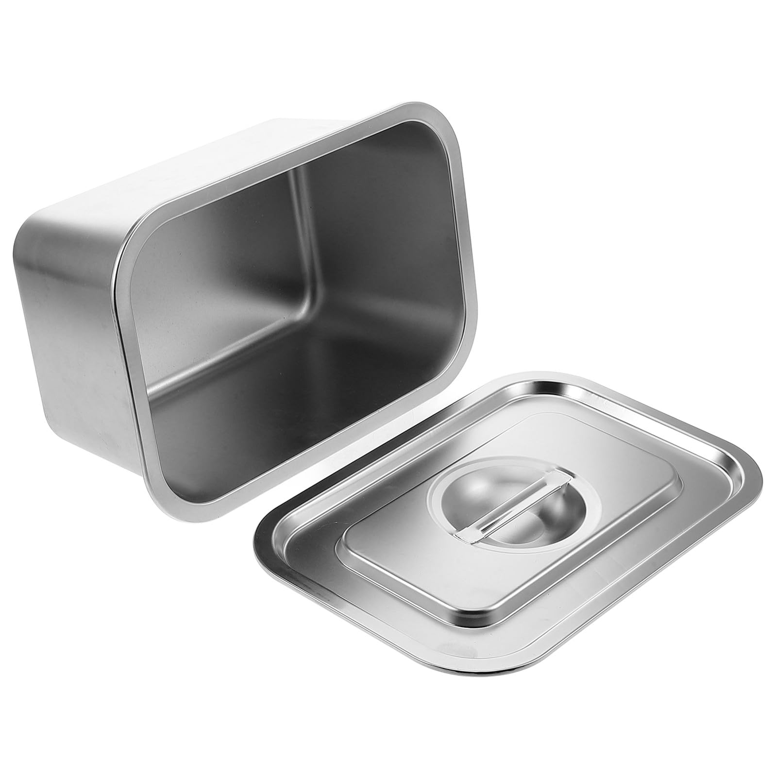 Bac à Compost Compact et Pratique avec Couvercle Cuisine en Acier Inoxydable pour Déchets Alimentaires sur Plan de Travail