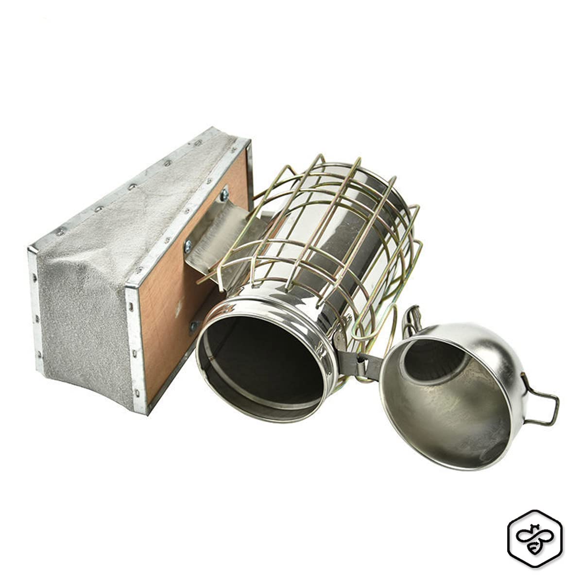 Affumicatore inox BeePro con protezione ø 8 cm.