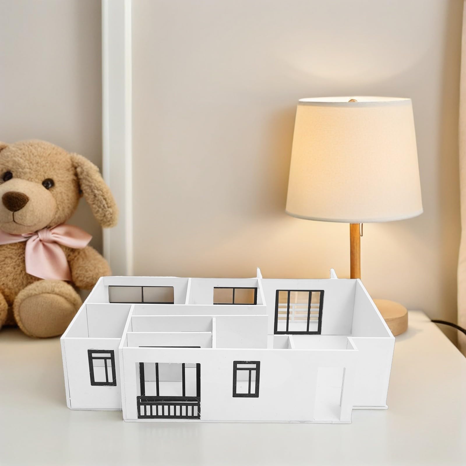 EXAOMBLE 1 Satz Selbstgemacht Wohnungsmodell im Maßstab 1:25 aus Pvc Expansionsplatte und Acryl Umfassendes Architekturmodellbausatz für Modellbau und Kreative Prozesse