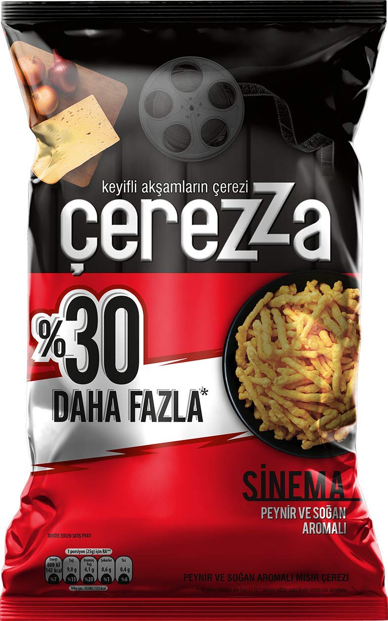 Çerezza Sinema Peynir & Soğan Mısır Çerezi Parti Boy 170 Gr