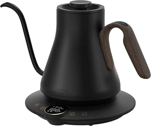 Gooseneck Electric Kettle with ±1℉ Temperature Control for Pour Over
