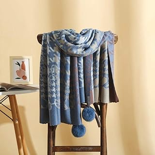 B/H Scialli per Laides,Sciarpa in Cashmere da Donna Sciarpa Invernale all-Match Caldo Scialle-Lago Blu_190cm,Scialle Sciarpa Invernale