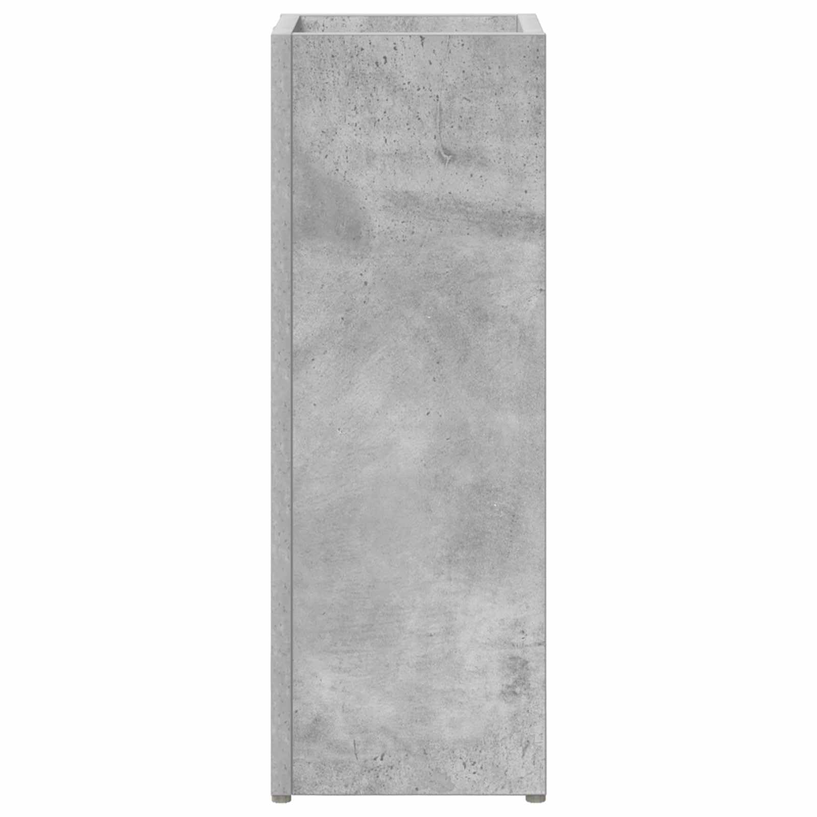 Supporto per ombrellone in cemento grigio, 20 x 20 x 55,5 cm, autoportante, per corridoio, ingresso, ingresso, con vaschetta raccogligocce e ganci, salvaspazio, stabile, design moderno