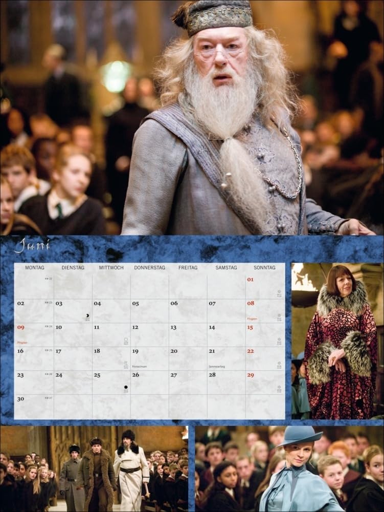 Harry Potter Broschur XL Kalender 2025: Wandkalender mit fesselnden Filmszenen aus den Harry Potter-Filmen. Broschürenkalender 2025 mit Poster zum Heraustrennen.