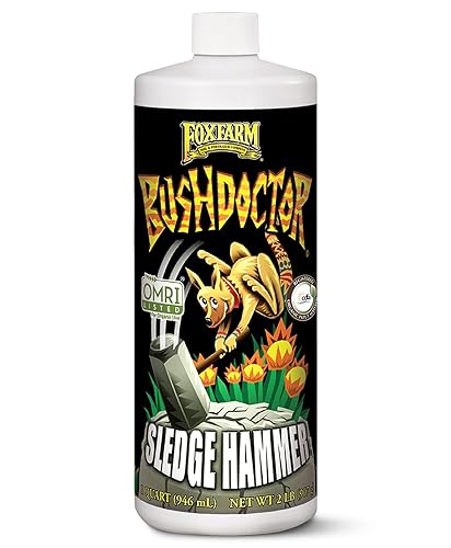 FoxFarm BushDoctor Sledgehammer - Fórmula de Enjuague con Saponina de Yucca, Elimina la Acumulación de Fertilizante, Mejora la Absorción de Humedad