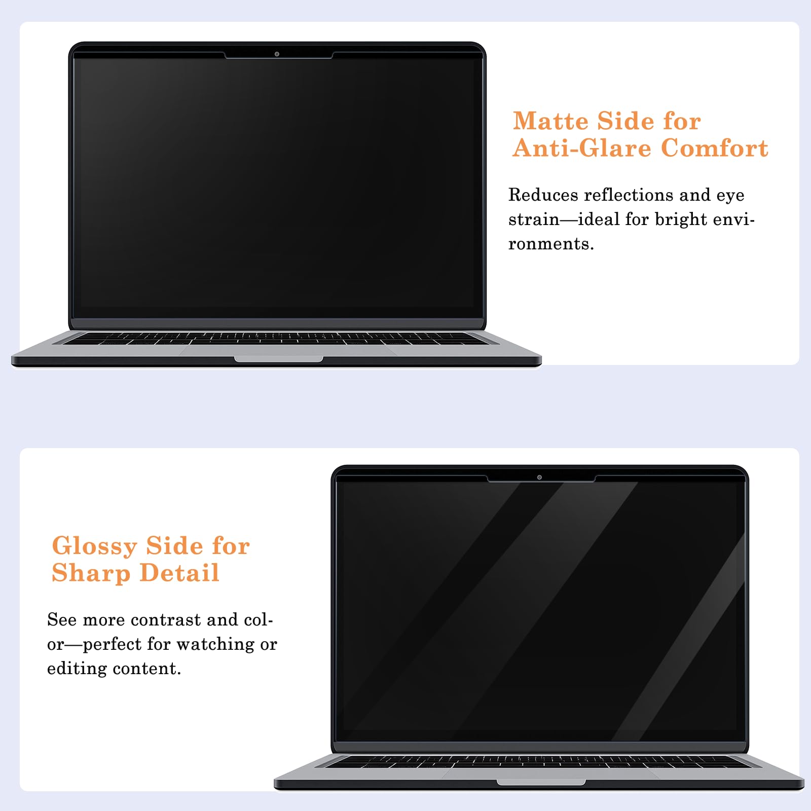 Privacy Pellicola Protettiva per Laptop 15.6" 16:9, Rimovibile Anti-Riflesso Anti-Graffio Luce Blu Protezione per Schermo, Filtro Privacy Magnetico Ultrathin per Lenovo/Dell/Huawei/HP/Asus