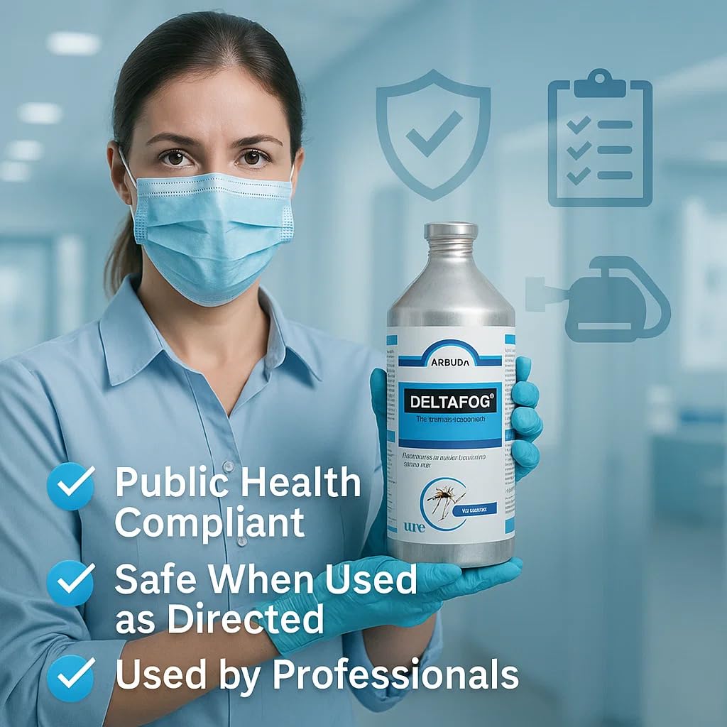 Delta Fog Mosquito Fogging Machine Liquid – 1 Litre | Compatible with Thermal Foggers | Effective Mosquito & Insect Control - Image 3 thumbnail